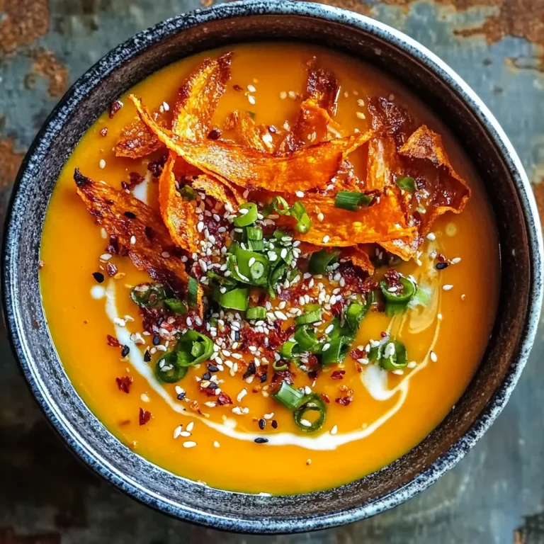 Spicy Miso Carrot Soup