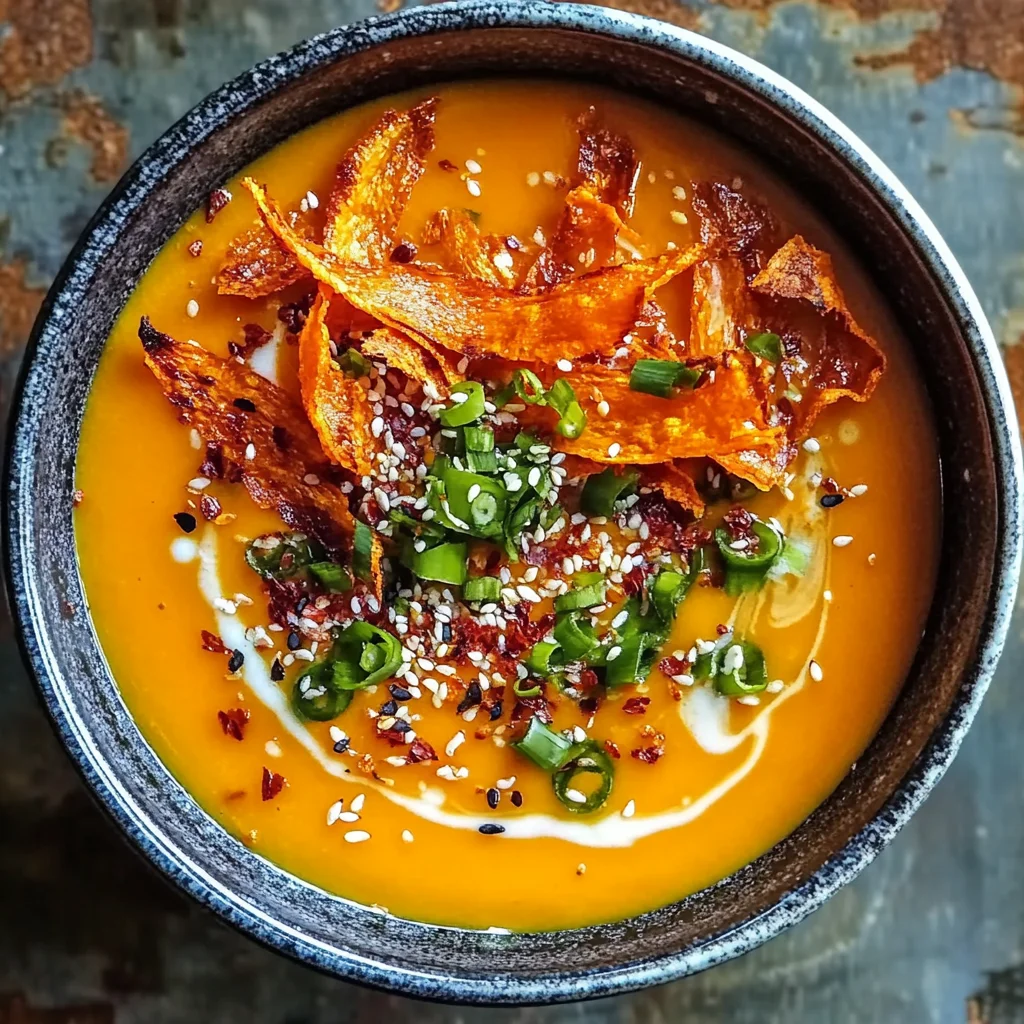 Spicy Miso Carrot Soup