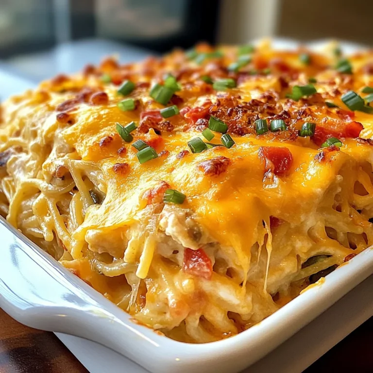 Spicy Southern Cheesy Chicken Spaghetti Casserole
