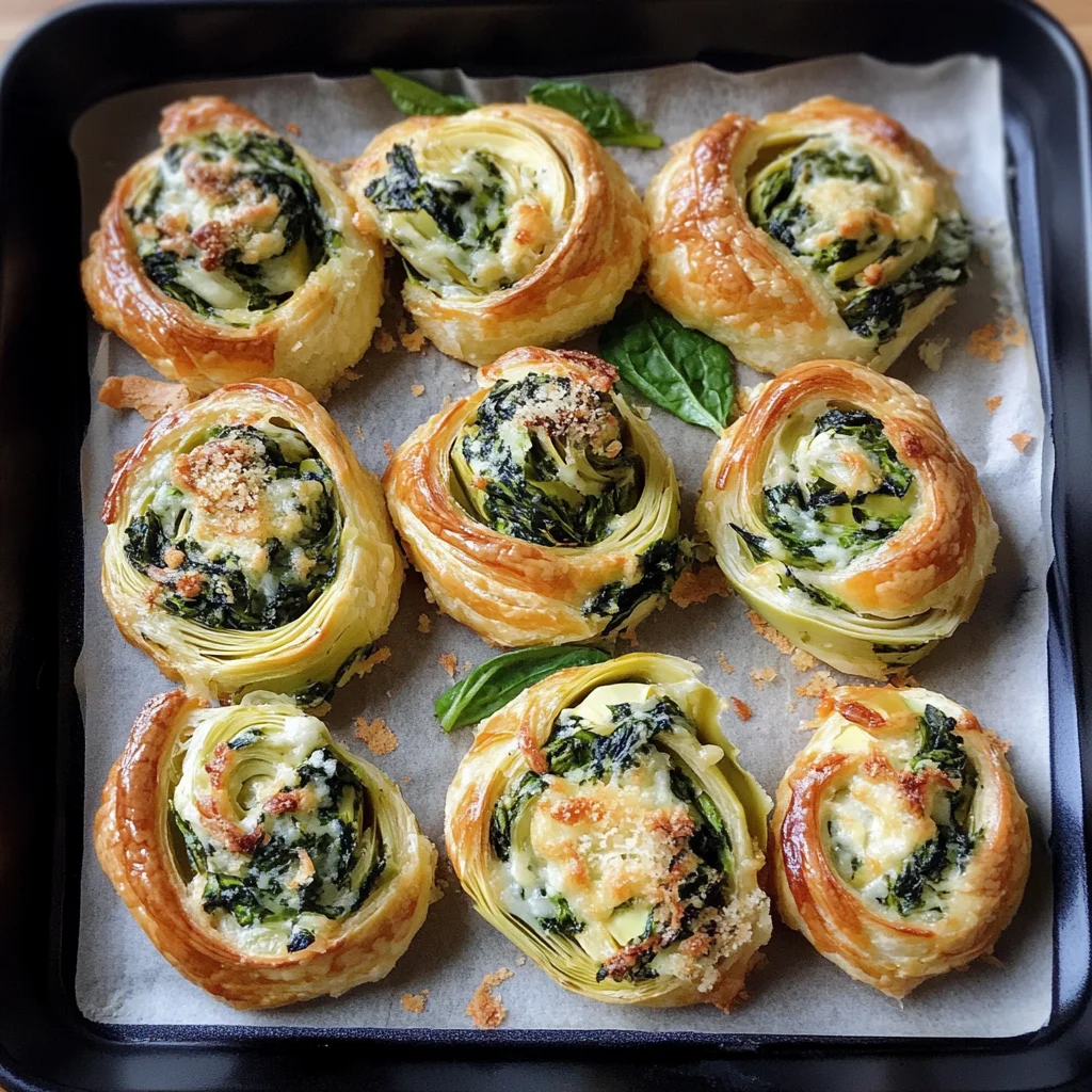 Spinach Artichoke Swirls