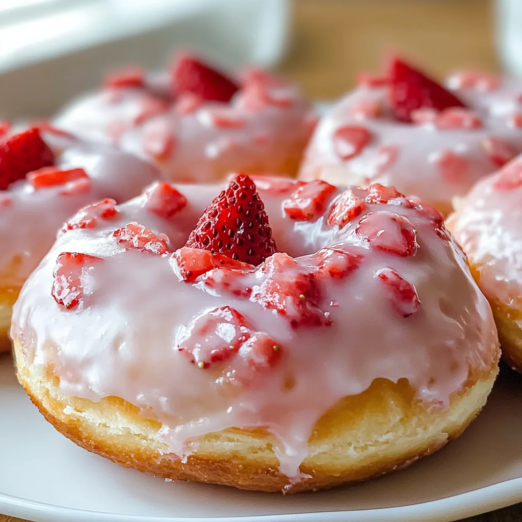 Strawberry Donuts
