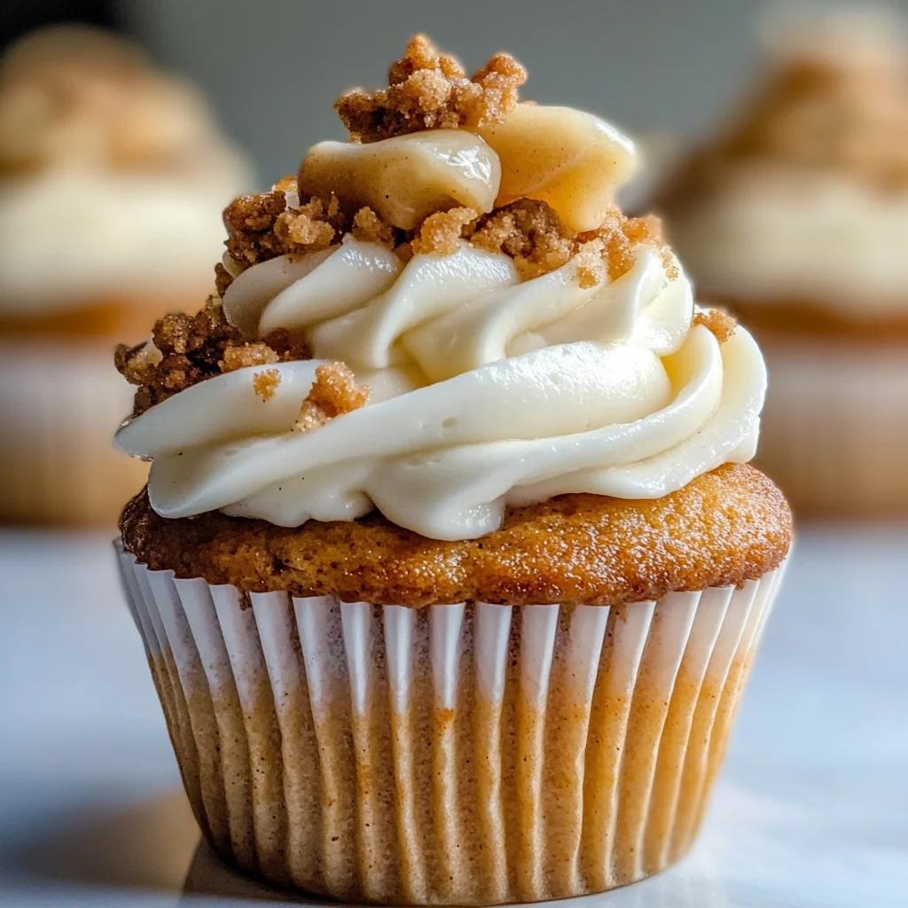 Apple Crisp Cupcakes
