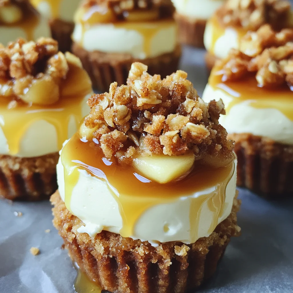 Apple Crisp Mini Cheesecakes