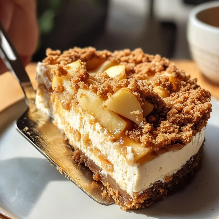 Apple Crumble Cheesecake