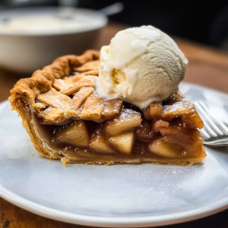 Apple Pie à la Mode (Apple Pie with Ice Cream Recipe)