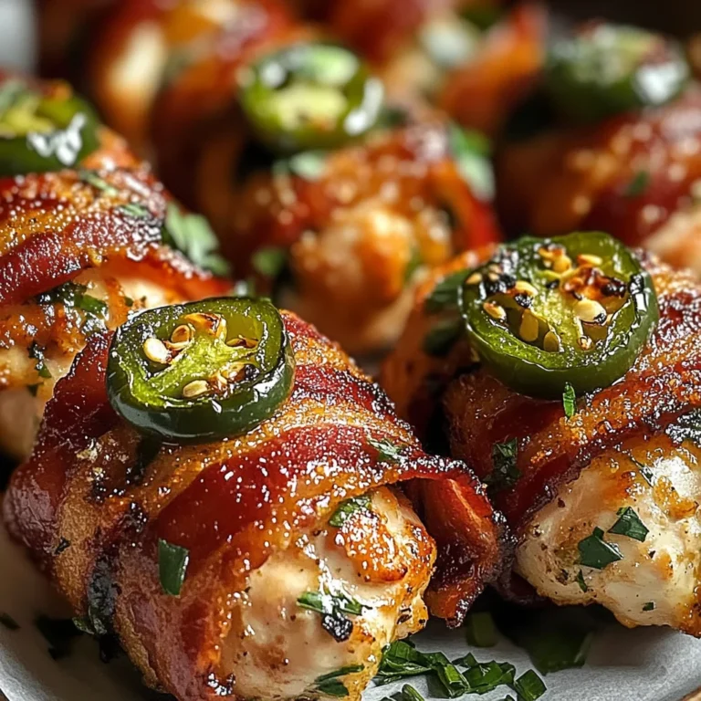 Bacon-Wrapped Jalapeño Chicken Bites