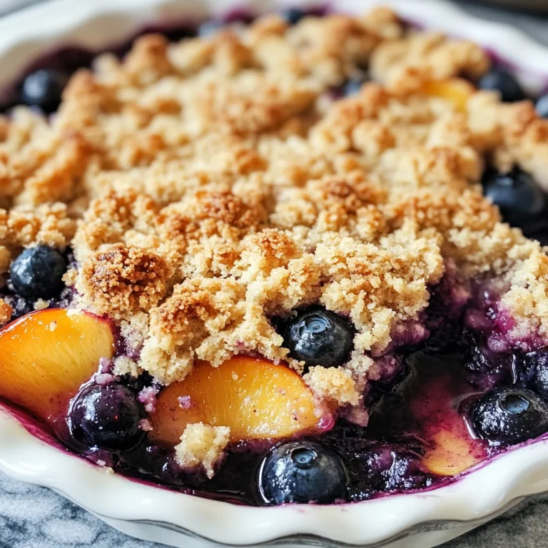Blueberry Peach Crumble