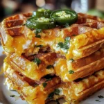 Cheddar Jalapeño Cornbread Waffles