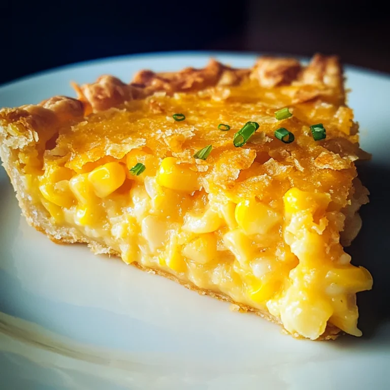 Cheddar Sweet Corn Pie