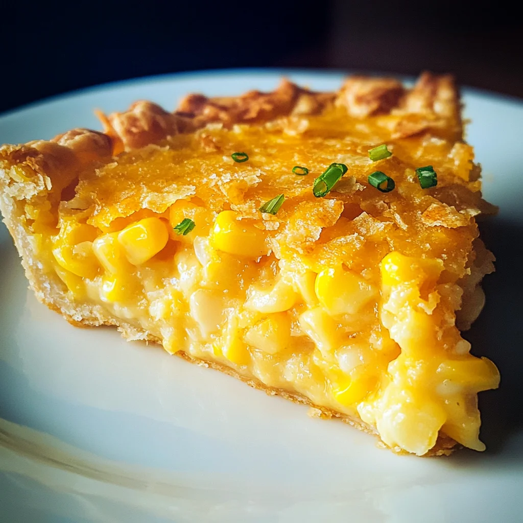 Cheddar Sweet Corn Pie