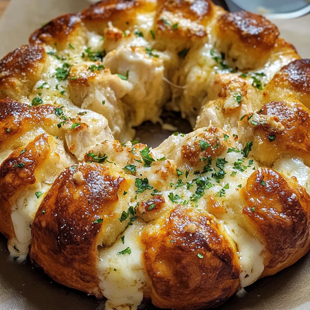 Chicken Alfredo Monkey Bread