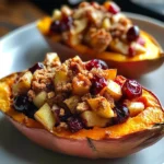 Cranberry Apple Twice-Baked Sweet Potatoes