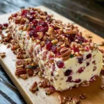 Cranberry Pecan Cheese Log