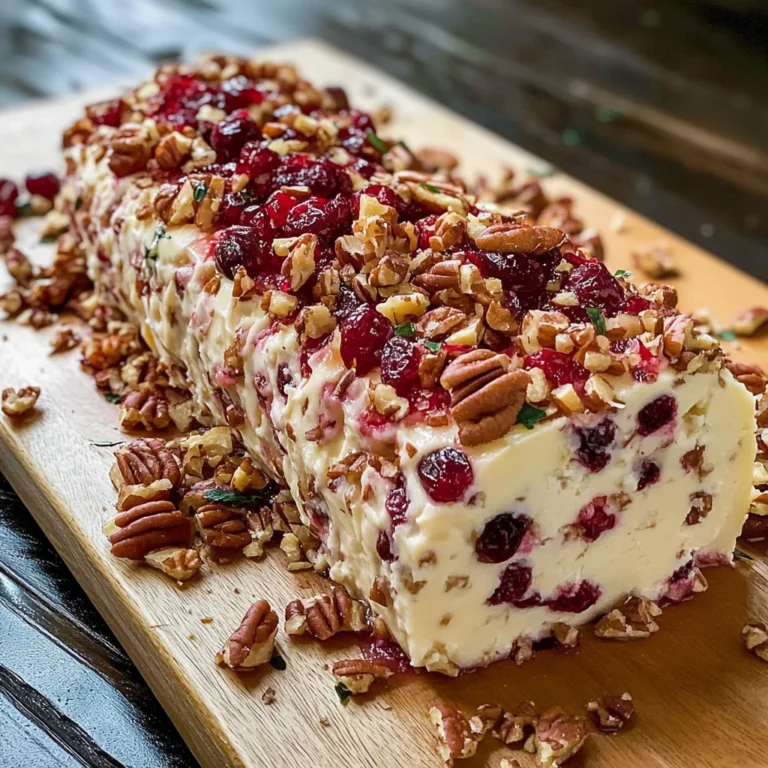 Cranberry Pecan Cheese Log