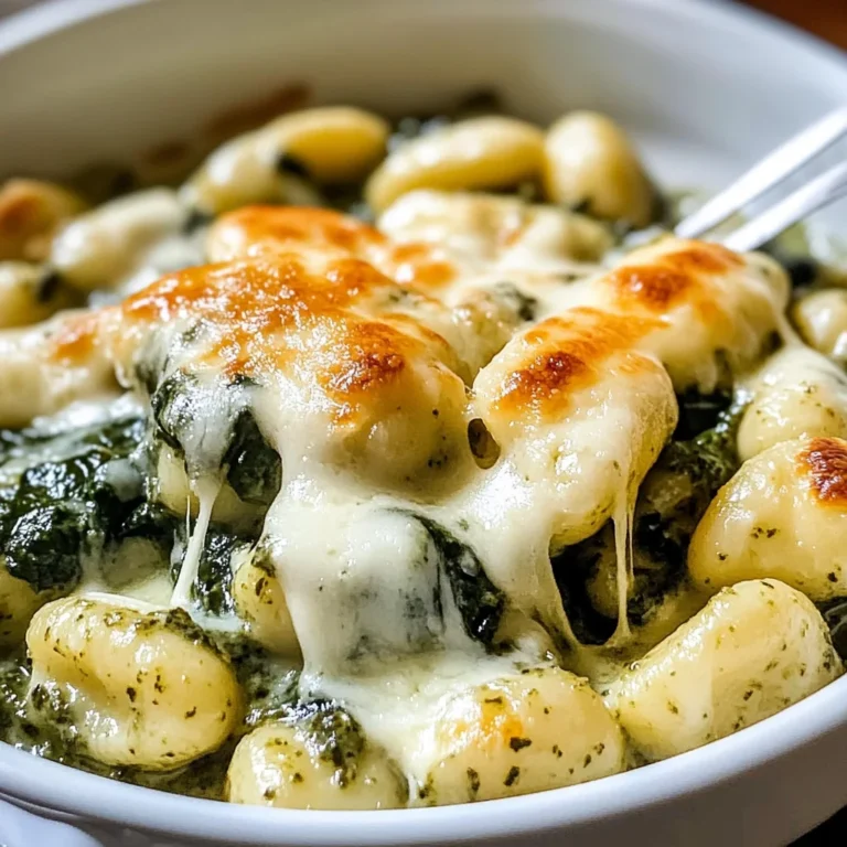 Creamy Pesto Gnocchi with Spinach and Artichokes