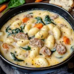 Creamy Sausage Gnocchi Soup