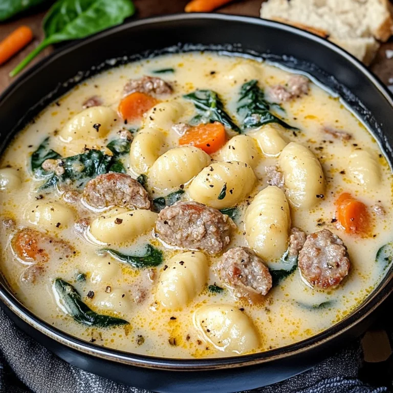 Creamy Sausage Gnocchi Soup