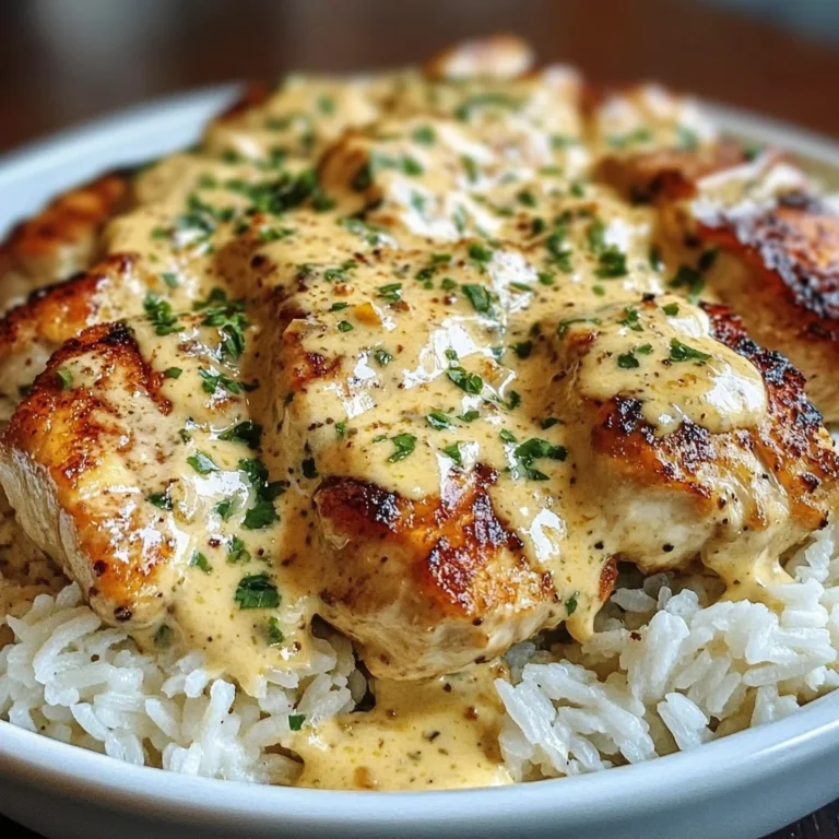 Creamy Smothered Chicken Rice