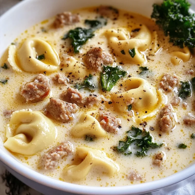 Creamy Tortellini Soup