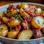Crispy Bacon Honey Roasted Potatoes
