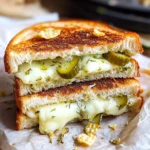Crispy Dill Pickle Grilled Cheese Sandwich - theamazingfood