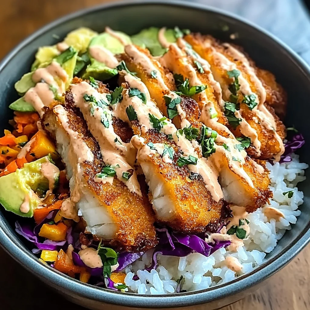 Crispy Fish Taco Bowls