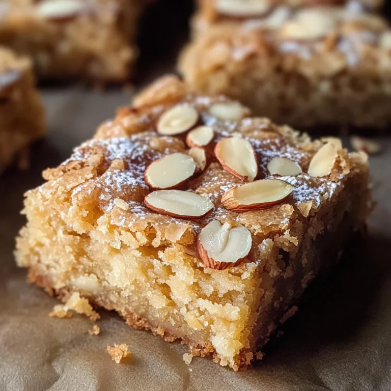 Easy Almond Croissant Blondies