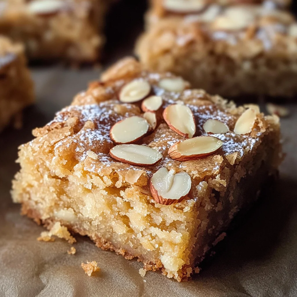 Easy Almond Croissant Blondies