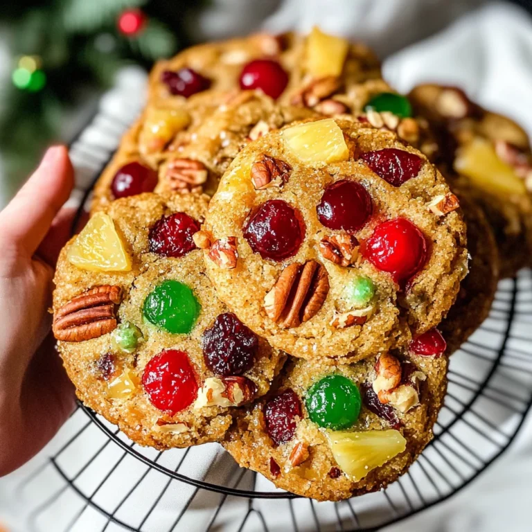 Easy Christmas Fruitcake Cookies Recipe