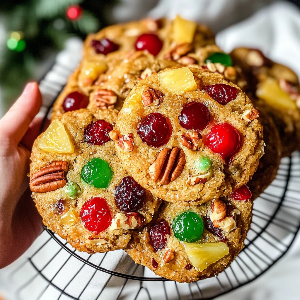 Easy Christmas Fruitcake Cookies Recipe