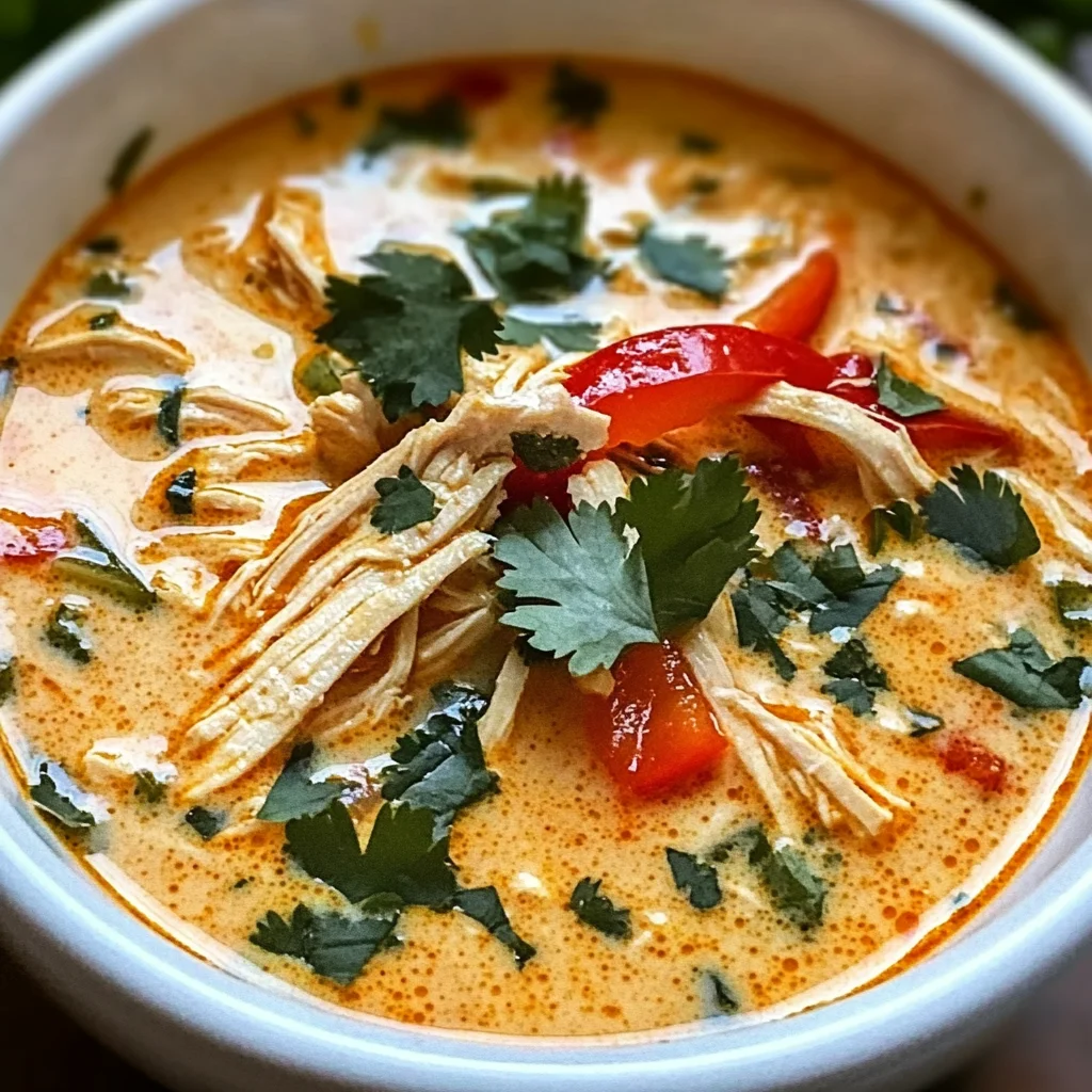Easy Thai Coconut Chicken Soup
