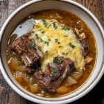 French Onion Beef Short Rib Soup