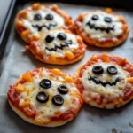 Halloween Mini Pizzas