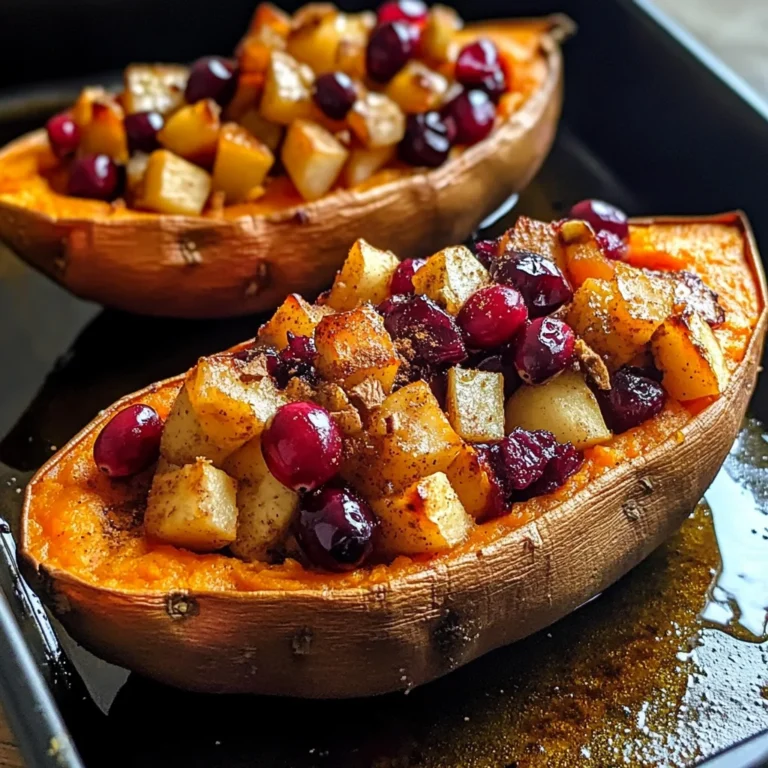 Indulge in Cranberry Apple Twice-Baked Sweet Potatoes This Fall!