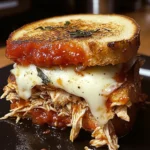 Lazy Chicken Parmesan Grilled Cheese