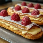 Lemon Raspberry Eclairs