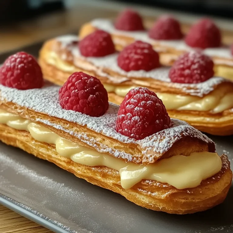 Lemon Raspberry Eclairs