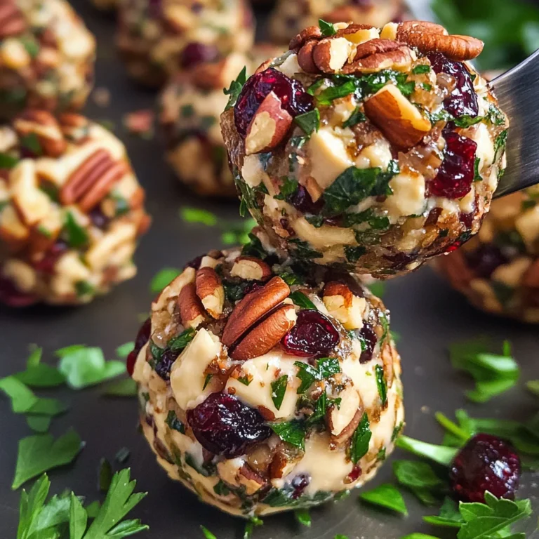 Mini Cranberry Pecan Goat Cheese Balls