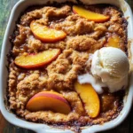 Old School Easy Brown Sugar Peach Cobbler
