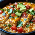 One Pot Queso Chicken and Rice : Easy Comfort Food