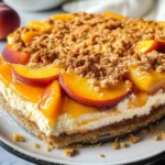 Peach Cobbler Cheesecake