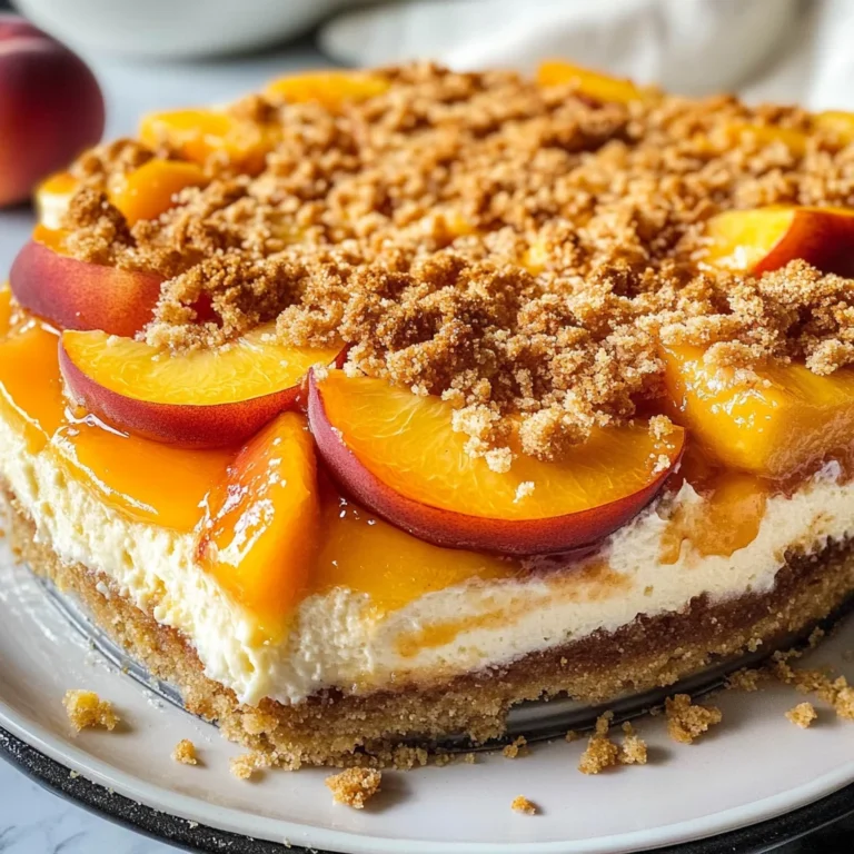 Peach Cobbler Cheesecake