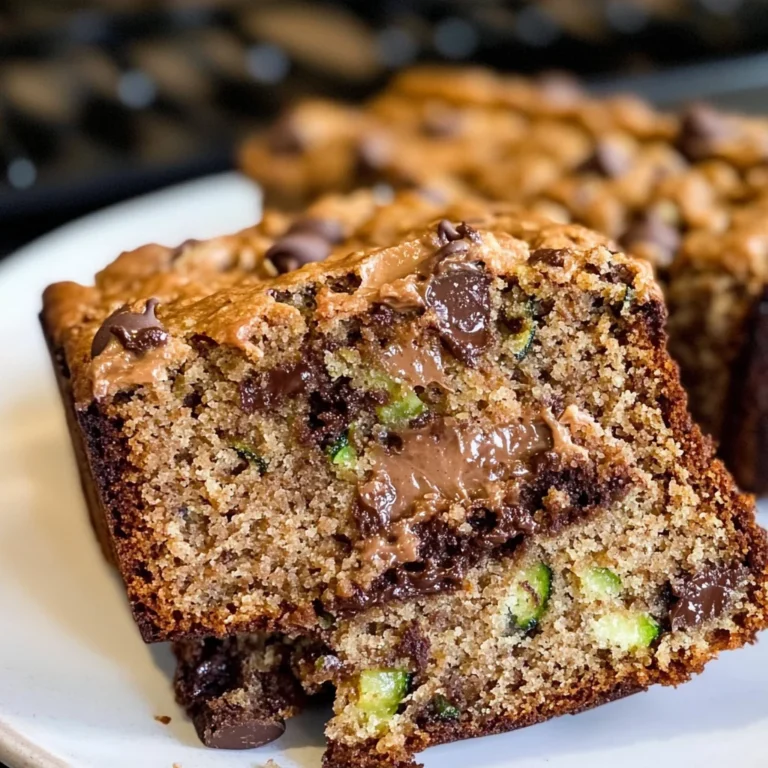 Peanut Butter Chocolate Chip Zucchini Bread
