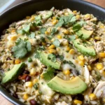 Salsa Verde Chicken & Rice Skillet