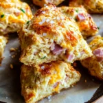 Savory Ham & Cheese Scones