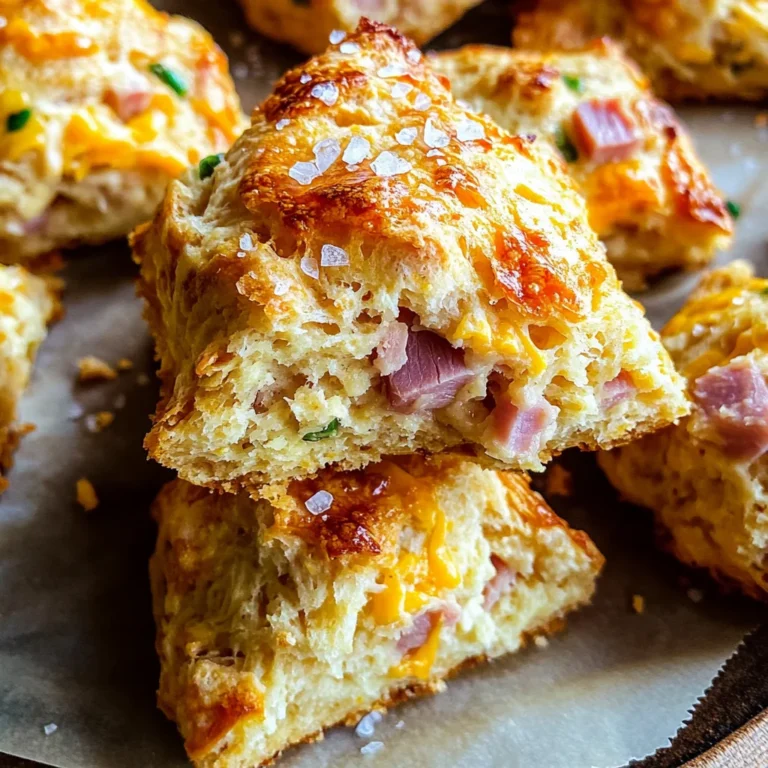 Savory Ham & Cheese Scones