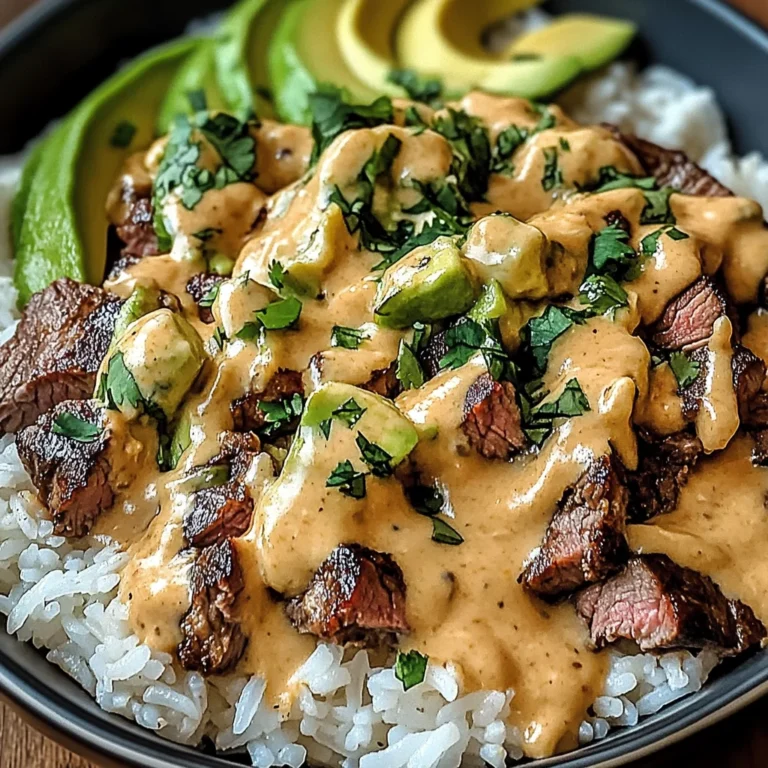 Steak Queso Rice