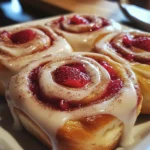 Strawberry Cheesecake Cinnabon Rolls