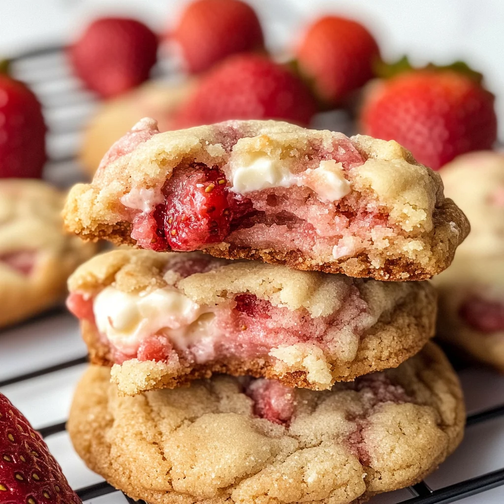 Strawberry Cheesecake Cookies