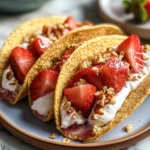 Strawberry Crunch Cheesecake Tacos